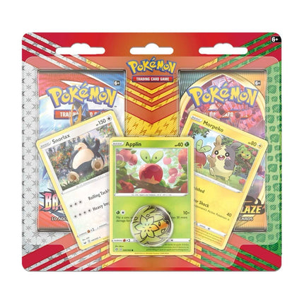 Pokémon TCG: 3-Pack Promo Blister (Snorlax/Morpeko/Applin Promo)