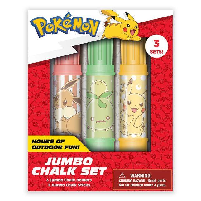 Pokemon Sidewalk Chalk Set for Kids