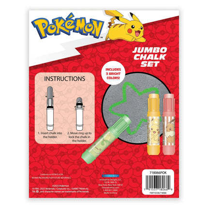 Pokemon Sidewalk Chalk Set for Kids