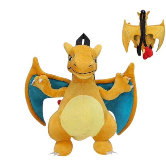 Pokémon Charizard 3D Plush Backpack – Soft Stuffed Character Bag for Kids & Fans