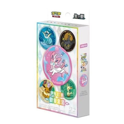 Terastal Gathering Chinese Pokemon Badge Set