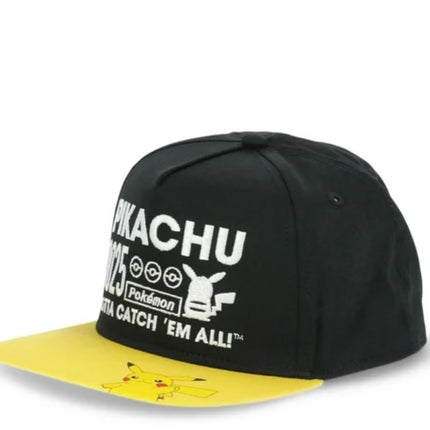 Pokémon Boys Pikachu Cotton Snapback Hat, One Size Fits Most