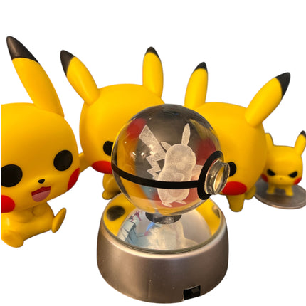 PokeBall Crystal Lamp