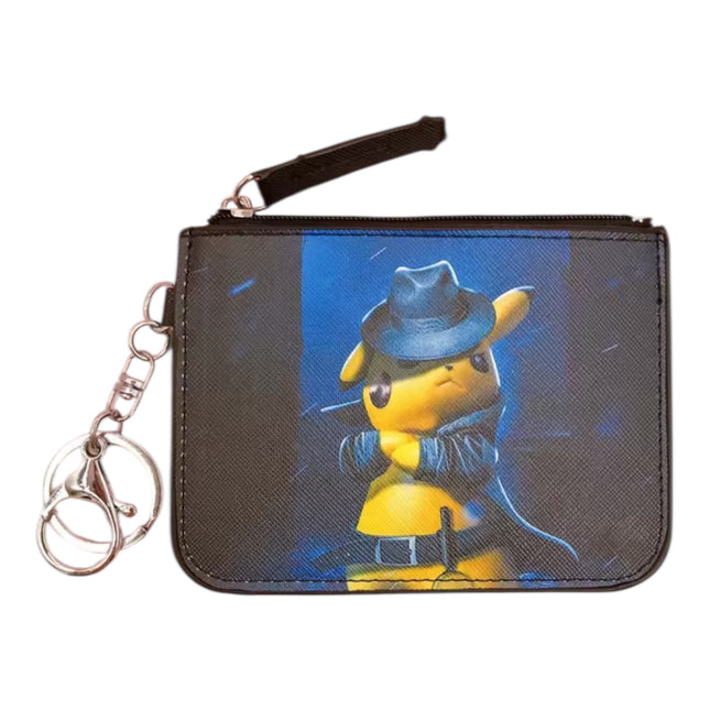 Pikachu Zip Wallet – Anime Style Keychain Purse