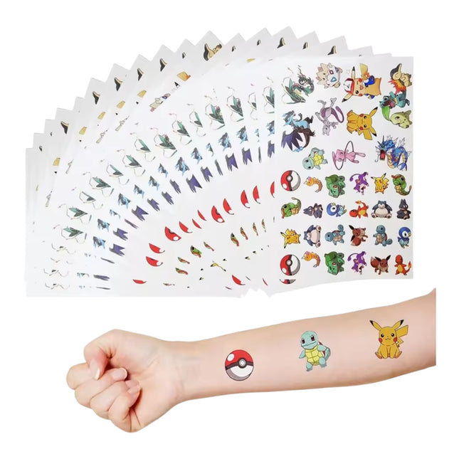Pokémon Tattoo Stickers for Kids