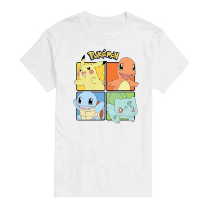 Pokémon T-Shirt featuring Pikachu, Charmander, Squirtle & Bulbasaur