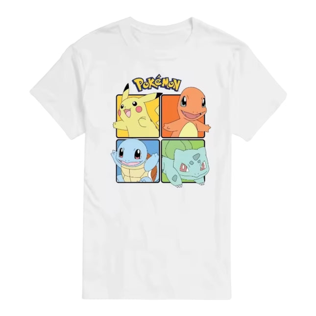 Pokémon T-Shirt featuring Pikachu, Charmander, Squirtle & Bulbasaur