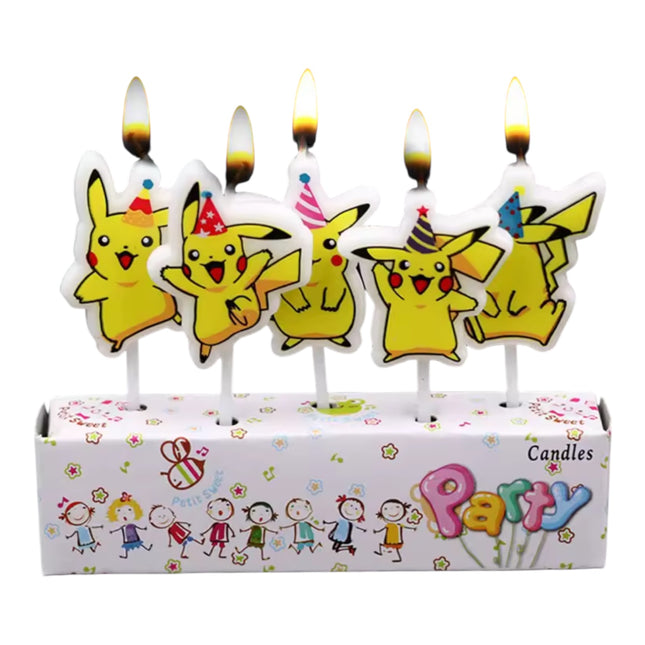 🎂 Pikachu Birthday Candle Set