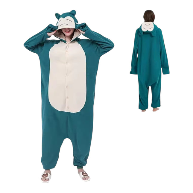 Premium Pokémon Character Onesie Costume – Unisex Fleece Pajama Jumpsuit