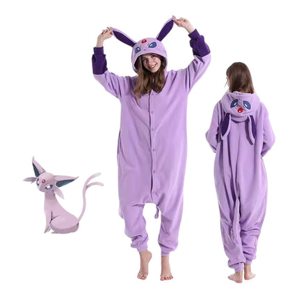 Premium Pokémon Character Onesie Costume – Unisex Fleece Pajama Jumpsuit