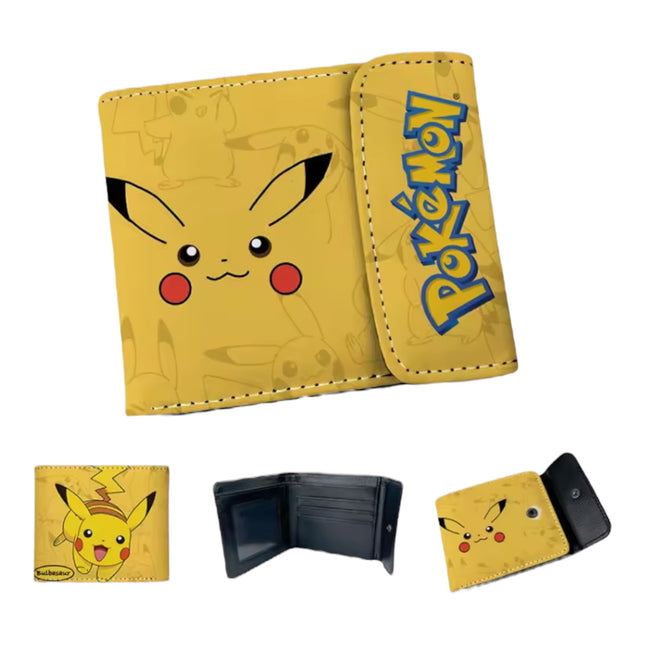 Pokémon Character Wallet Collection – Pikachu,Gengar & Squirtle Designs